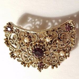 Vintage JJ Jonette Jewelry Pin Brooch